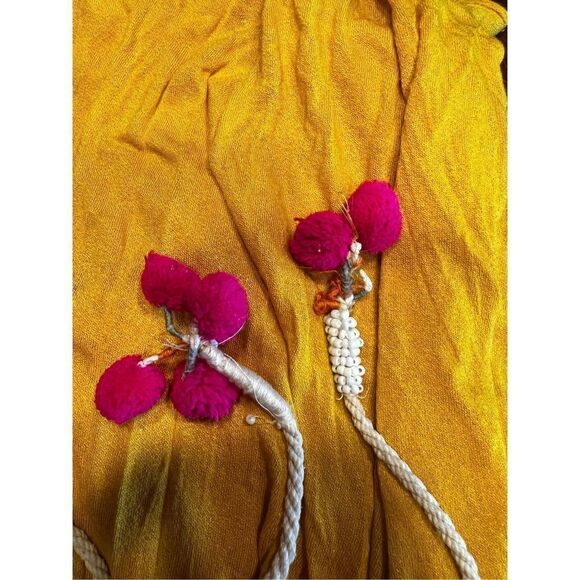 FREE PEOPLE Womens Top Fiesta Nueva Relaxed Marigold Yellow Size XS boho hippie - Picture 11 of 11